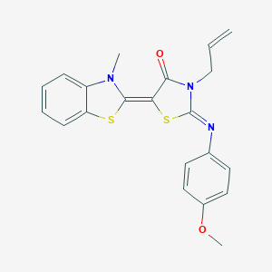 3-allyl-2-[(4-methoxyphenyl)imino]-5-(3-methyl-1,3-benzothiazol-2(3H)-ylidene)-1,3-thiazolidin-4-one