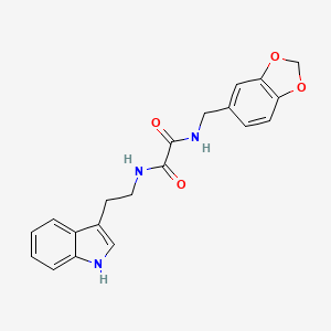molecular formula C20H19N3O4 B4122257 N-(1,3-benzodioxol-5-ylmethyl)-N'-[2-(1H-indol-3-yl)ethyl]ethanediamide 