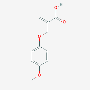 molecular formula C11H12O4 B041223 2-[(4-Methoxyphenoxy)methyl]prop-2-enoic acid CAS No. 95532-63-1