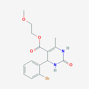 2-Methoxyethyl 4-(2-bromophenyl)-6-methyl-2-oxo-1,2,3,4-tetrahydropyrimidine-5-carboxylate