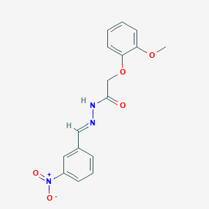 2-(2-Methoxyphenoxy)-N'-(3-nitrobenzylidene)acetohydrazide