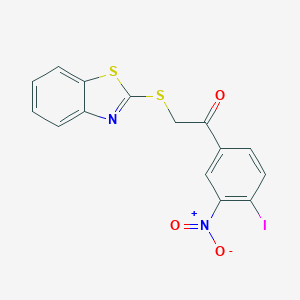 2-(1,3-Benzothiazol-2-ylsulfanyl)-1-{3-nitro-4-iodophenyl}ethanone