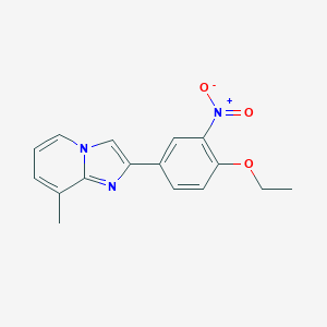 2-{4-Ethoxy-3-nitrophenyl}-8-methylimidazo[1,2-a]pyridine