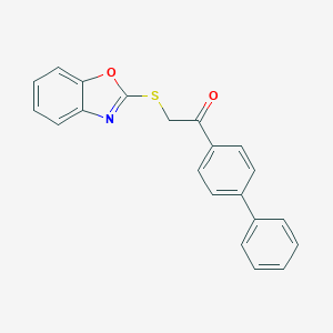 2-(4-Phenylbenzoylmethylthio)benzoxazole