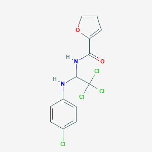 N-[2,2,2-trichloro-1-(4-chloroanilino)ethyl]-2-furamide