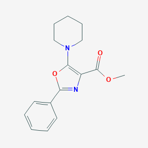 Methyl 2-phenyl-5-(piperidin-1-yl)-1,3-oxazole-4-carboxylate