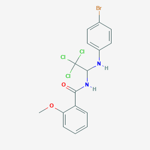 N-[1-(4-bromoanilino)-2,2,2-trichloroethyl]-2-methoxybenzamide