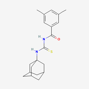 molecular formula C20H26N2OS B4122493 N-[(1-adamantylamino)carbonothioyl]-3,5-dimethylbenzamide 
