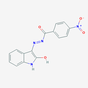 4-nitro-N'-(2-oxo-1,2-dihydro-3H-indol-3-ylidene)benzohydrazide