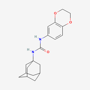 molecular formula C19H24N2O3 B4122567 N-1-adamantyl-N'-(2,3-dihydro-1,4-benzodioxin-6-yl)urea 