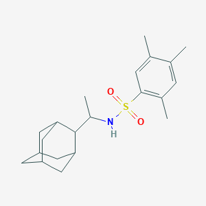 molecular formula C21H31NO2S B4122575 N-[1-(2-adamantyl)ethyl]-2,4,5-trimethylbenzenesulfonamide 