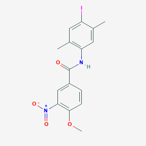 molecular formula C16H15IN2O4 B4122593 N-(4-iodo-2,5-dimethylphenyl)-4-methoxy-3-nitrobenzamide 