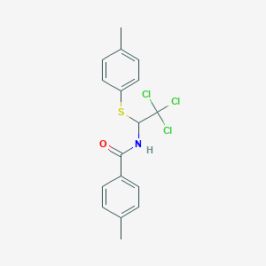 N-[2,2,2-Trichloro-1-(p-tolylthio)ethyl]-4-methylbenzamide