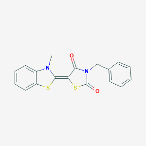 3-Benzyl-5-(3-methyl-3H-benzothiazol-2-ylidene)-thiazolidine-2,4-dione