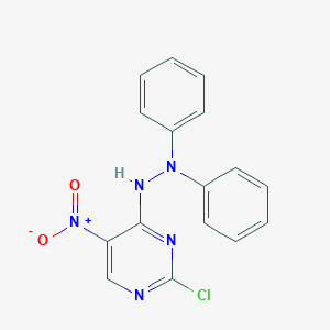 2-Chloro-4-(2,2-diphenylhydrazino)-5-nitropyrimidine