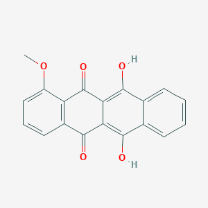 molecular formula C19H12O5 B412285 6,11-Dihydroxy-1-methoxytetracene-5,12-dione CAS No. 38156-95-5