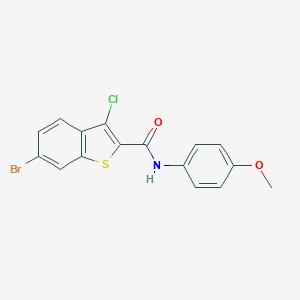 6-bromo-3-chloro-N-(4-methoxyphenyl)-1-benzothiophene-2-carboxamide