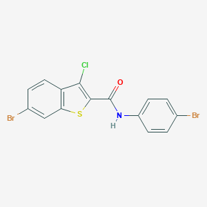 6-bromo-N-(4-bromophenyl)-3-chloro-1-benzothiophene-2-carboxamide