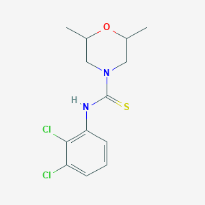 molecular formula C13H16Cl2N2OS B4122940 N-(2,3-dichlorophenyl)-2,6-dimethylmorpholine-4-carbothioamide 