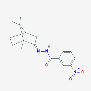 3-nitro-N'-(1,7,7-trimethylbicyclo[2.2.1]hept-2-ylidene)benzohydrazide