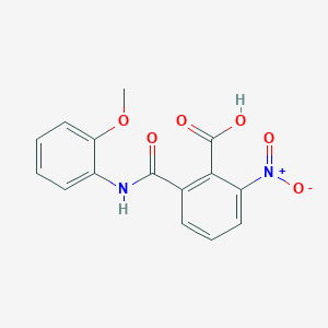 molecular formula C15H12N2O6 B412302 2-Nitro-6-[(2-methoxyanilino)carbonyl]benzoic acid 