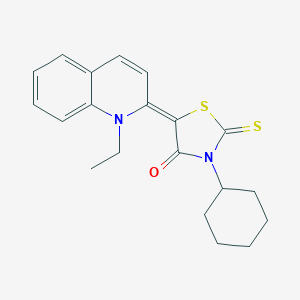 3-cyclohexyl-5-(1-ethyl-2(1H)-quinolinylidene)-2-thioxo-1,3-thiazolidin-4-one