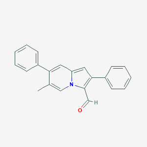 molecular formula C22H17NO B412324 6-Methyl-2,7-diphenylindolizine-3-carbaldehyde 