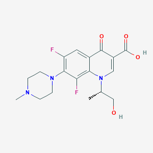 molecular formula C18H21F2N3O4 B041233 Levofloxacin Hydroxy Acid CAS No. 1036016-10-0