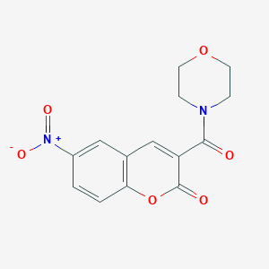molecular formula C14H12N2O6 B412335 3-(4-Morpholinecarbonyl)-6-nitrocoumarin CAS No. 20862-57-1