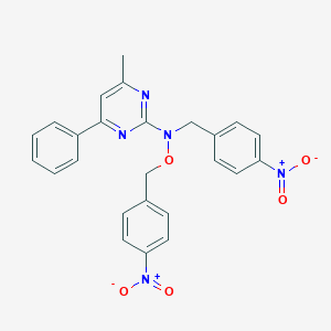 2-[{4-Nitrobenzyl}({4-nitrobenzyl}oxy)amino]-4-methyl-6-phenylpyrimidine