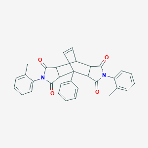 molecular formula C32H26N2O4 B412346 1-Phenyl-N,N'-bis(O-tolyl)bicyclo[2.2.2]oct-7-ene-2,3:5,6-tetracarboxylic diimide 