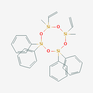 molecular formula C30H32O4Si4 B412360 2,4-Dimethyl-6,6,8,8-tetraphenyl-2,4-divinyl-1,3,5,7,2,4,6,8-tetraoxatetrasilocane 