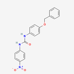 molecular formula C20H17N3O4 B4123626 N-[4-(benzyloxy)phenyl]-N'-(4-nitrophenyl)urea 