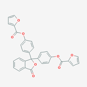 molecular formula C30H18O8 B412372 4-{1-[4-(2-Furoyloxy)phenyl]-3-oxo-1,3-dihydro-2-benzofuran-1-yl}phenyl 2-furoate 