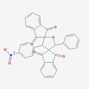 3'-(4-Nitrophenyl)-5'-phenyldispiro[indene-2,2'-furan-4',2''-indene]-1,1'',3,3''-tetrone