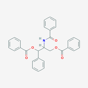 molecular formula C30H25NO5 B412398 2-(Benzoylamino)-3-(benzoyloxy)-1-phenylpropyl benzoate 