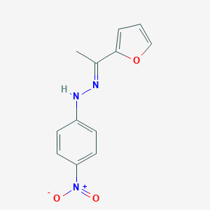 molecular formula C12H11N3O3 B412402 Ethanone, 1-(2-furyl)-, 4-nitrophenylhydrazone 