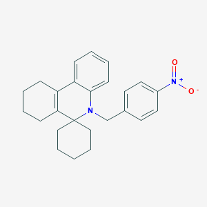 molecular formula C25H28N2O2 B412405 5'-(4-nitrobenzyl)-7',8',9',10'-tetrahydro-5'H-spiro[cyclohexane-1,6'-phenanthridine] CAS No. 300733-59-9