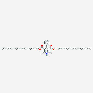 molecular formula C47H79NO4 B412423 Dihexadecyl 2,6-dimethyl-4-phenyl-1,4-dihydropyridine-3,5-dicarboxylate 