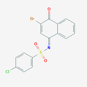 N-(3-bromo-4-oxo-1(4H)-naphthalenylidene)-4-chlorobenzenesulfonamide