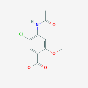 molecular formula C11H12ClNO4 B041245 Methyl 4-acetamido-5-chloro-2-methoxybenzoate CAS No. 4093-31-6