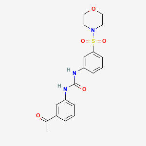 molecular formula C19H21N3O5S B4124502 N-(3-ACETYLPHENYL)-N'-[3-(MORPHOLINOSULFONYL)PHENYL]UREA 