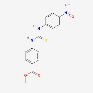 molecular formula C15H13N3O4S B4124968 methyl 4-({[(4-nitrophenyl)amino]carbonothioyl}amino)benzoate 