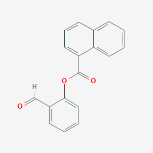 molecular formula C18H12O3 B412502 2-Formylphenyl 1-naphthoate CAS No. 302953-79-3