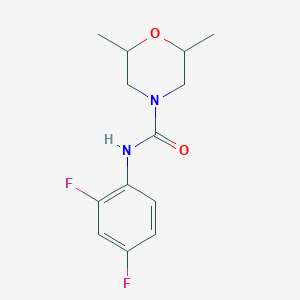 molecular formula C13H16F2N2O2 B4125029 N-(2,4-difluorophenyl)-2,6-dimethyl-4-morpholinecarboxamide 