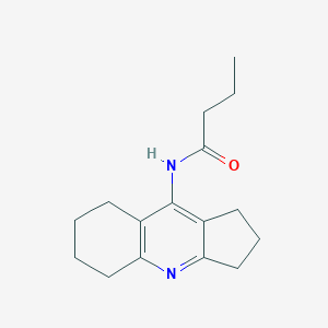 molecular formula C16H22N2O B412504 N-(2,3,5,6,7,8-hexahydro-1H-cyclopenta[b]quinolin-9-yl)butanamide 