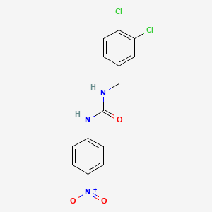 molecular formula C14H11Cl2N3O3 B4125601 N-(3,4-dichlorobenzyl)-N'-(4-nitrophenyl)urea 