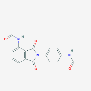 molecular formula C18H15N3O4 B412564 N-{4-[4-(acetylamino)-1,3-dioxo-1,3-dihydro-2H-isoindol-2-yl]phenyl}acetamide 