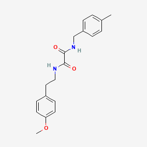 molecular formula C19H22N2O3 B4125649 N-[2-(4-methoxyphenyl)ethyl]-N'-(4-methylbenzyl)ethanediamide 
