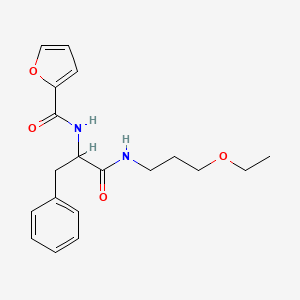 molecular formula C19H24N2O4 B4125694 N-(3-ethoxypropyl)-Nalpha-(furan-2-ylcarbonyl)phenylalaninamide 